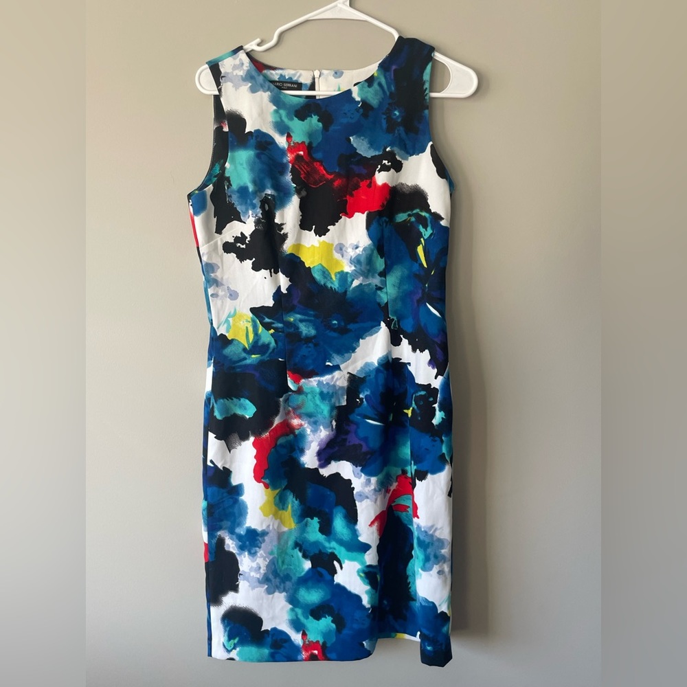 Vintage watercolor dress